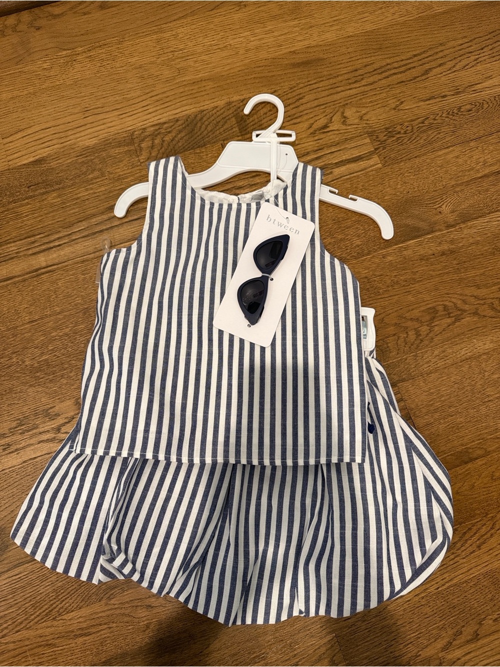 Btween stripe skirt set